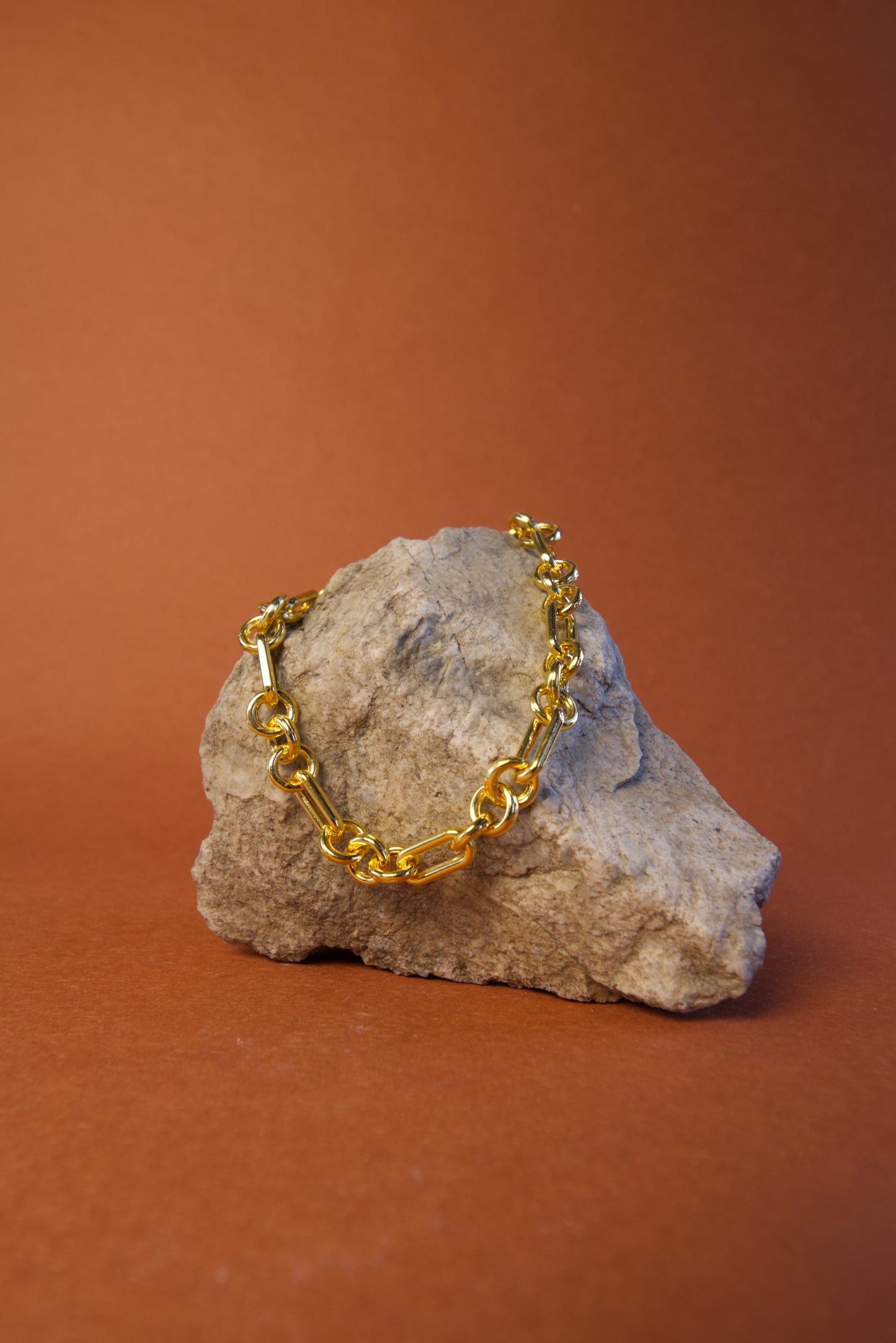 Paperclip Triple Rolo Link Bracelet