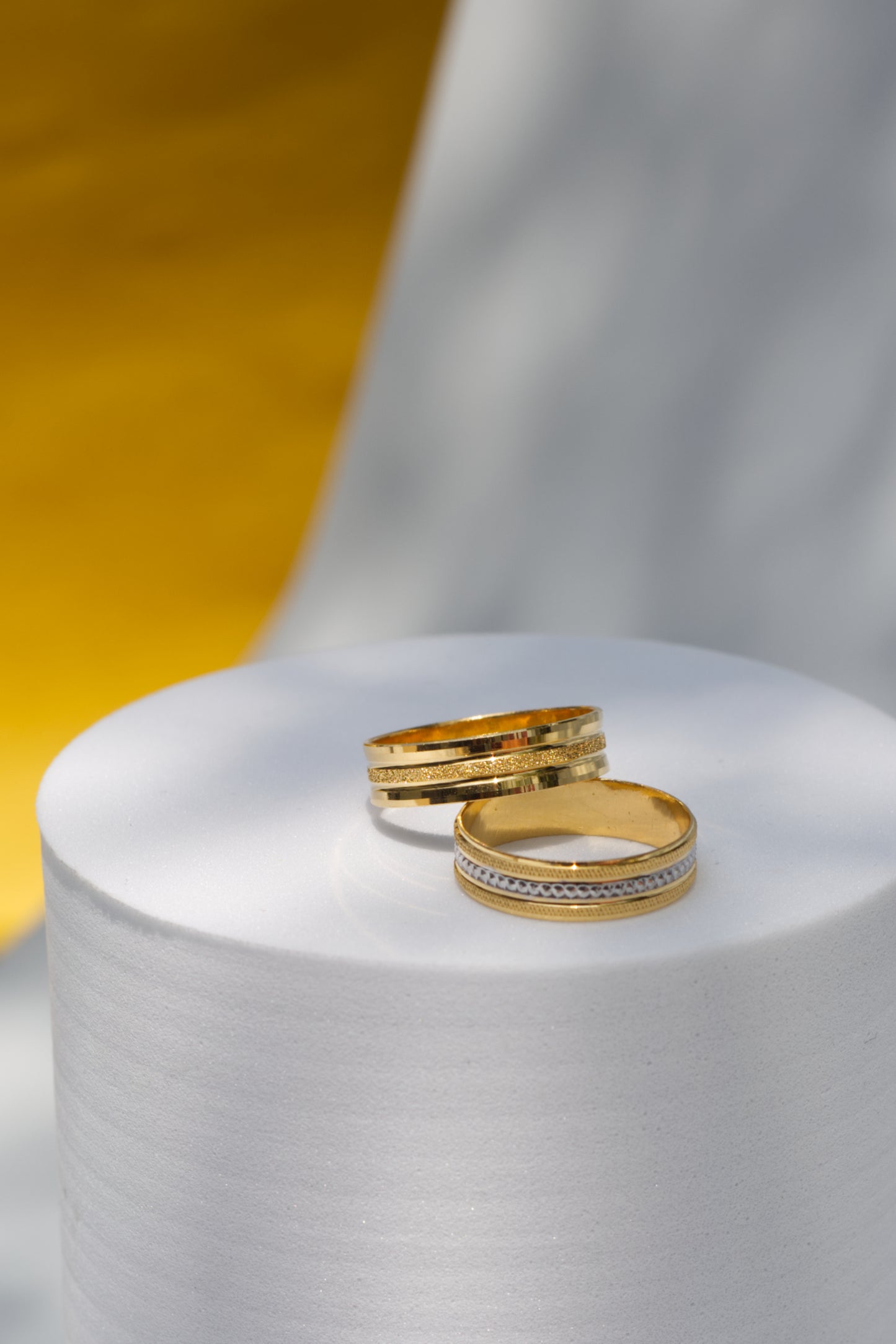 Radiant Dual Accent Band Ring