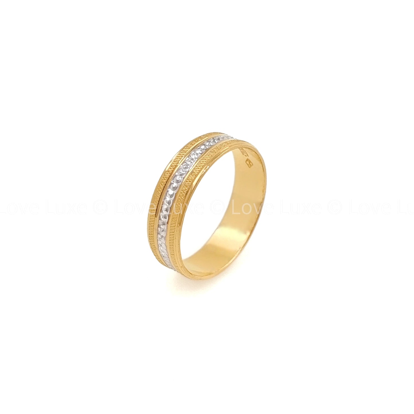 Radiant Dual Accent Band Ring