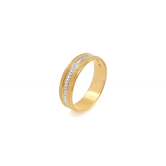 Radiant Dual Accent Band Ring