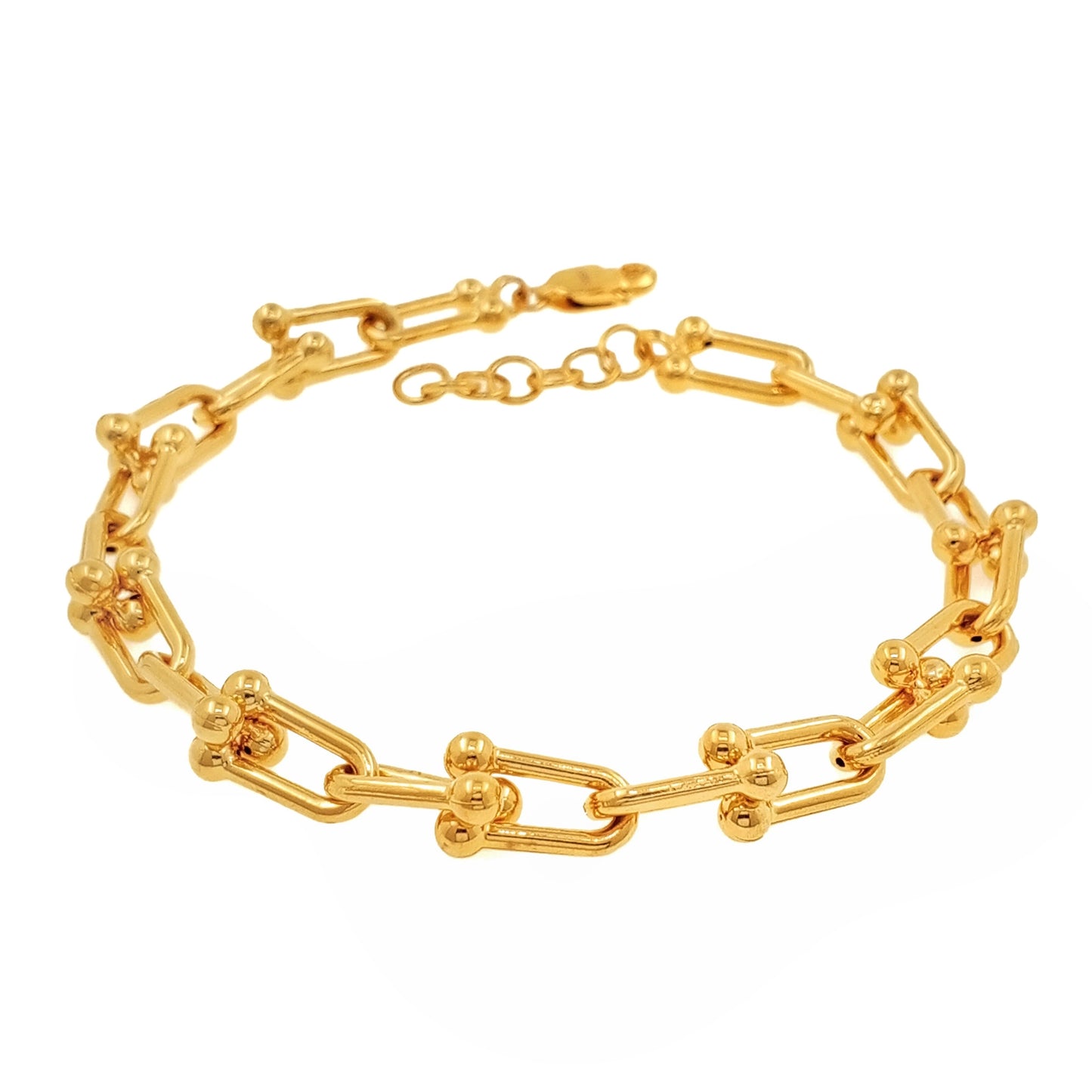 Paperclip Hardwear Link Ball Clasp Bracelet - Small
