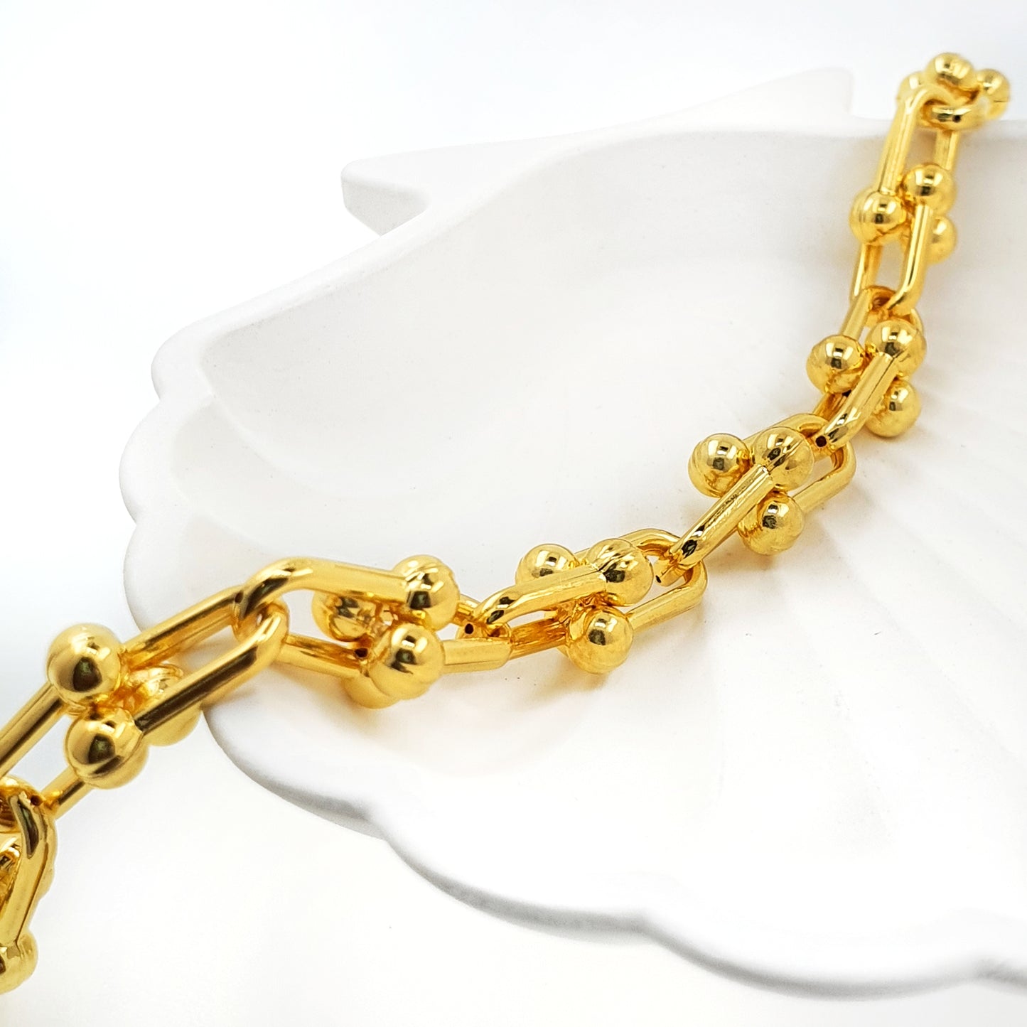 Paperclip Hardwear Link Ball Clasp Bracelet - Small