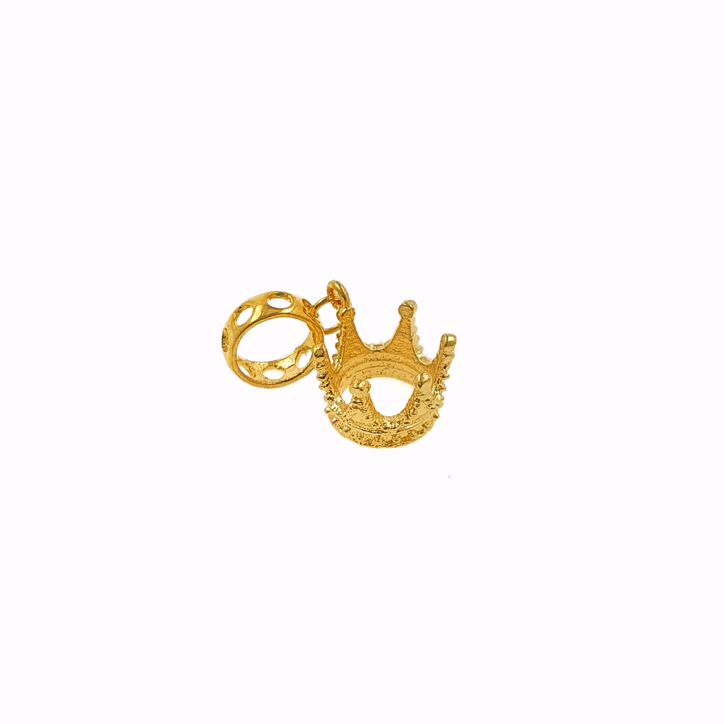 Royal King 3D Crown Charm