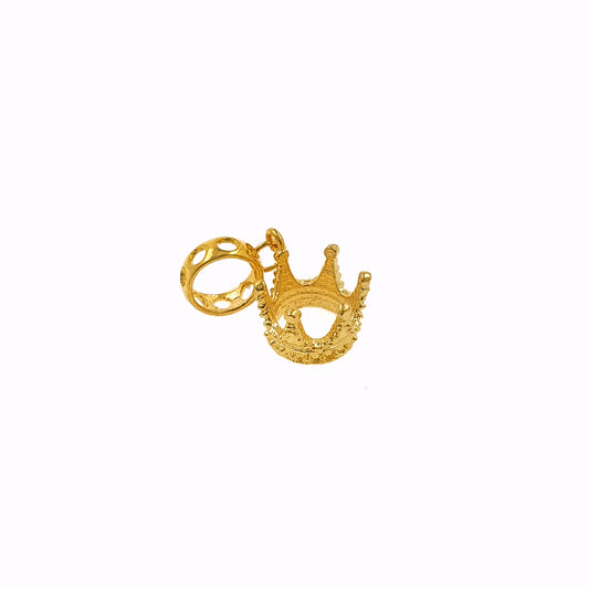 Royal King 3D Crown Charm