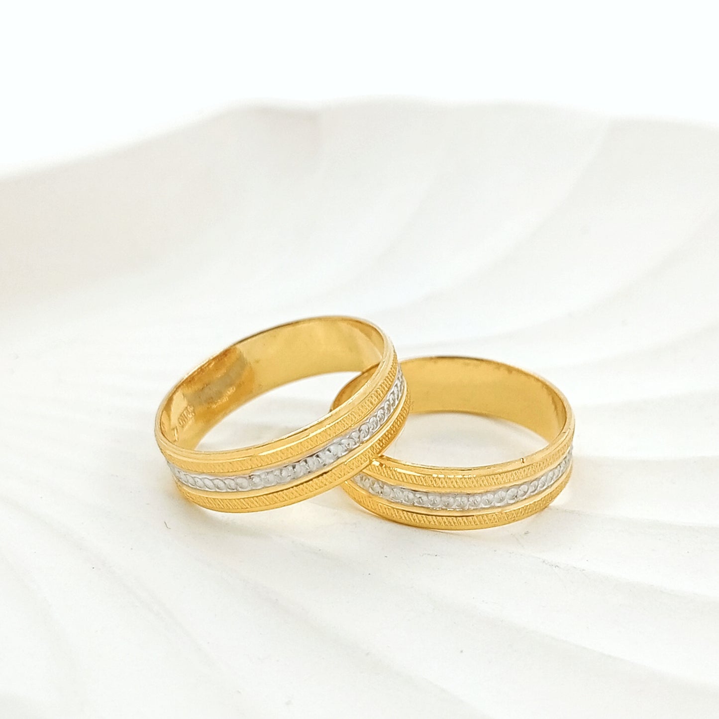 Radiant Dual Accent Band Ring