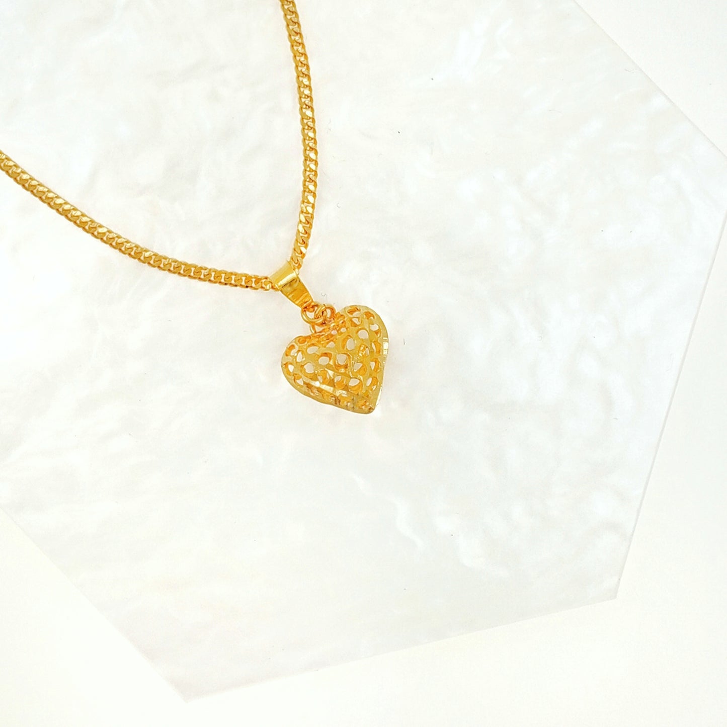 Sweet Heart Openwork Pendant