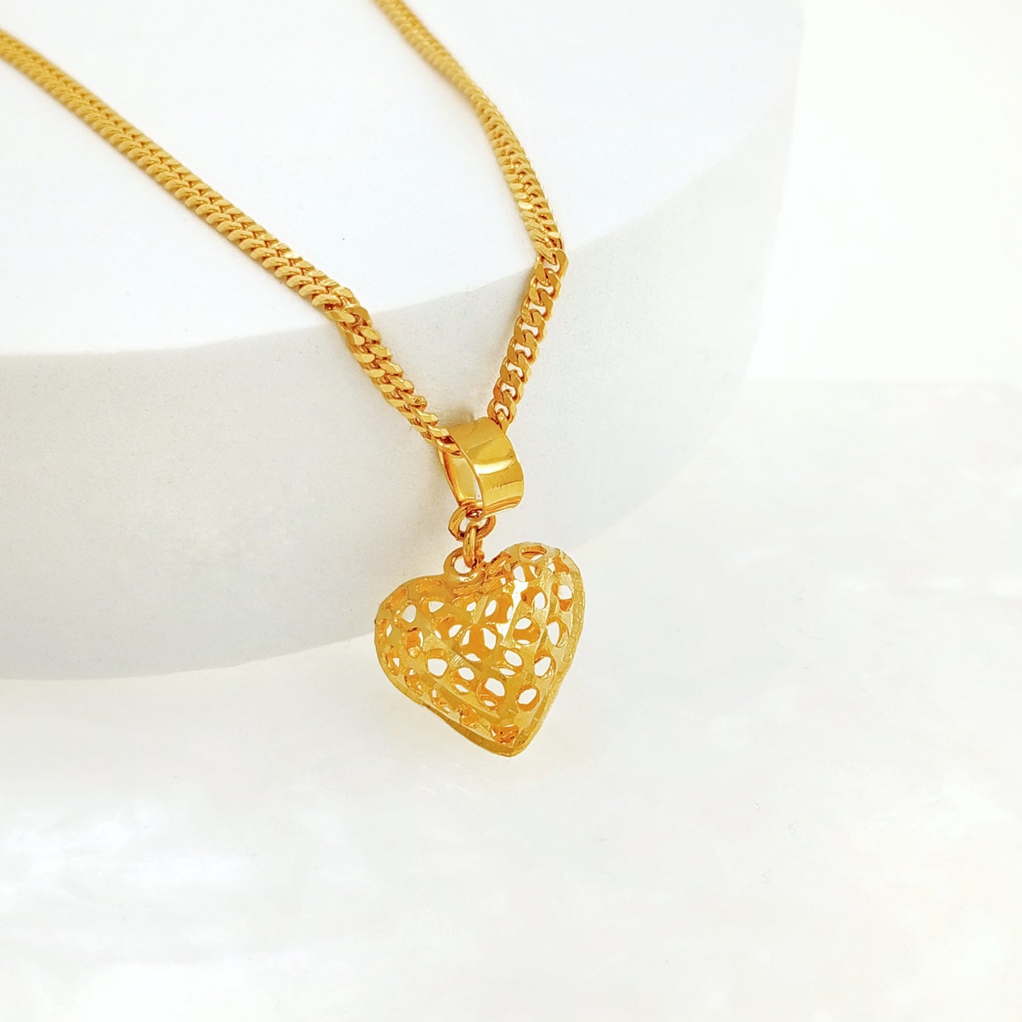 Sweet Heart Openwork Pendant