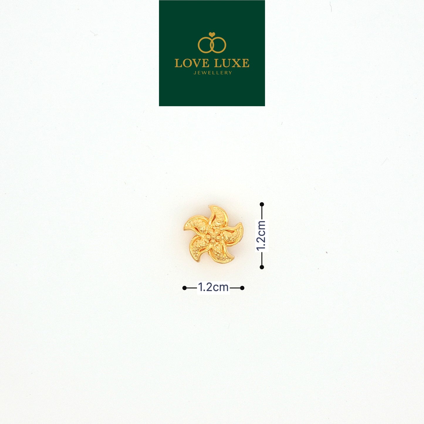 LOVE LUXE Lily Flower Hard Gold Charm | Emas 916/22K