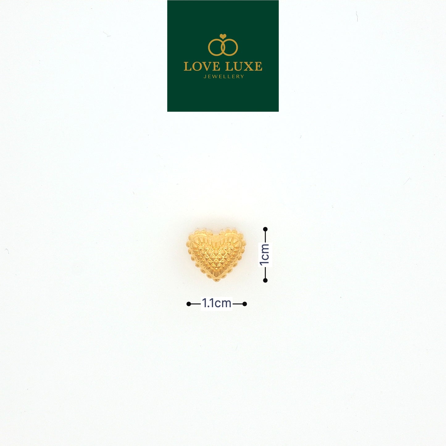 LOVE LUXE Mini Love Gemuk DC Stud Charm | Emas 916/22K
