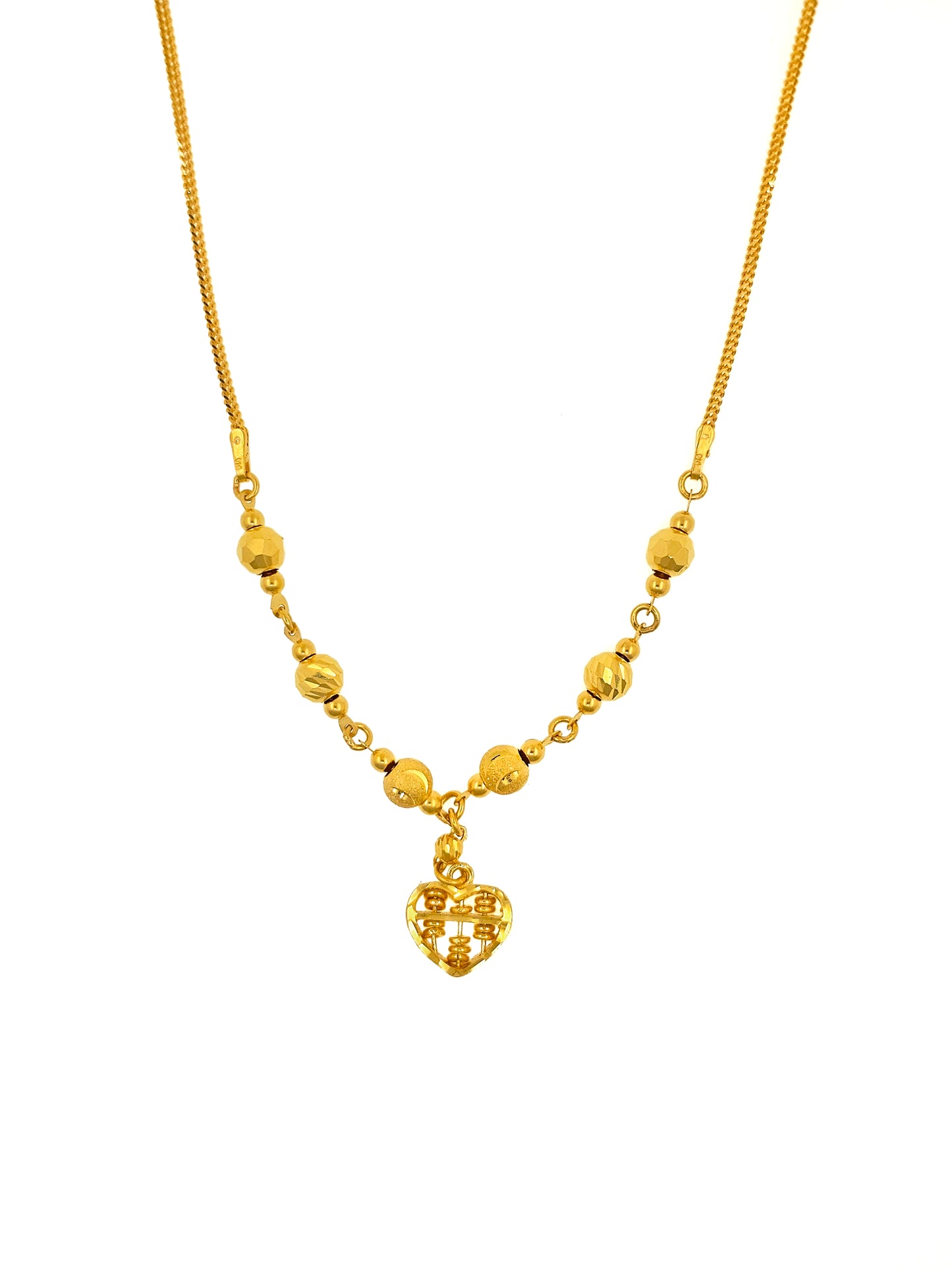 Countless Love Heart Abacus Necklace