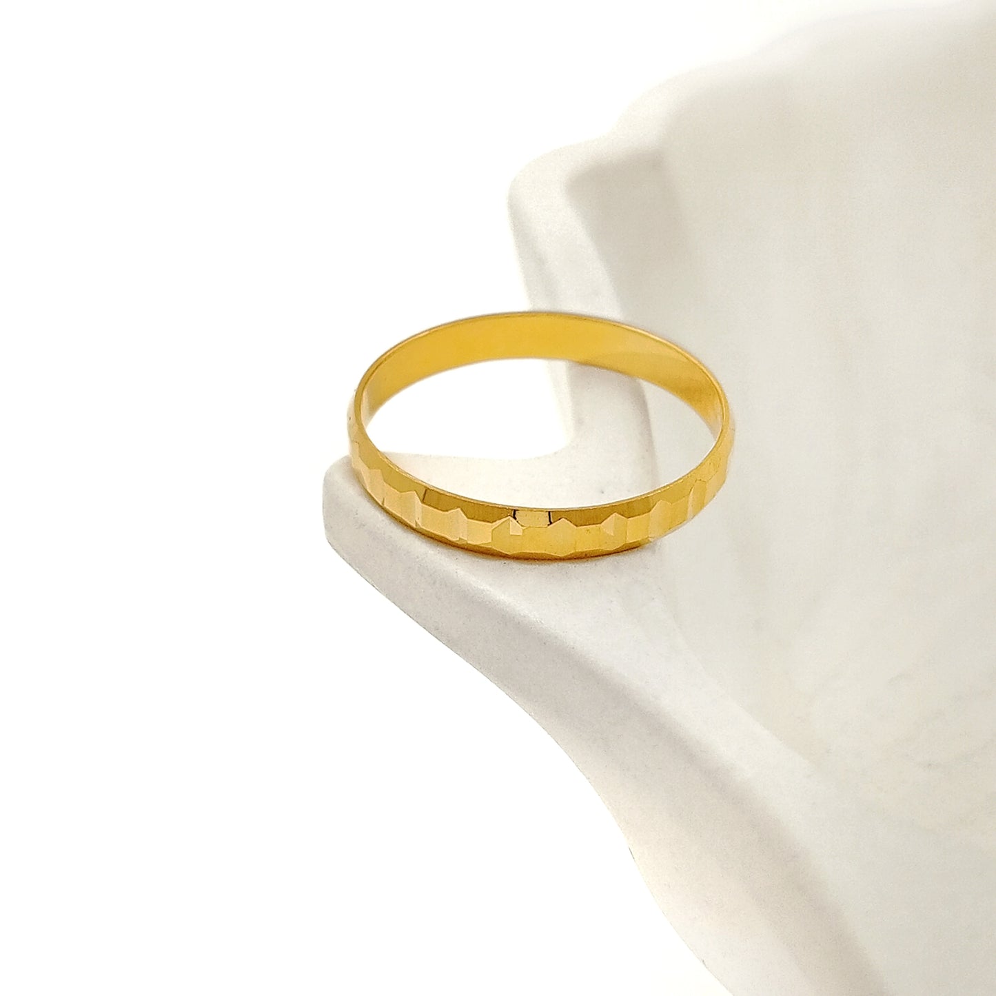 Mosaic Square Petite Band Ring