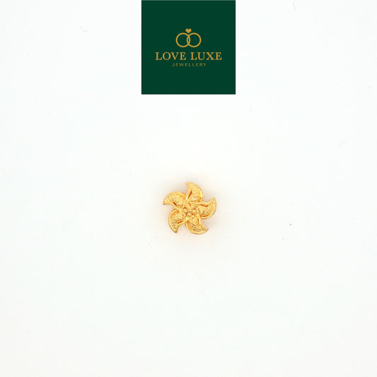 LOVE LUXE Lily Flower Hard Gold Charm | Emas 916/22K