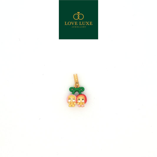LOVE LUXE Crybaby Hard Gold Pendant | Emas 916/22K
