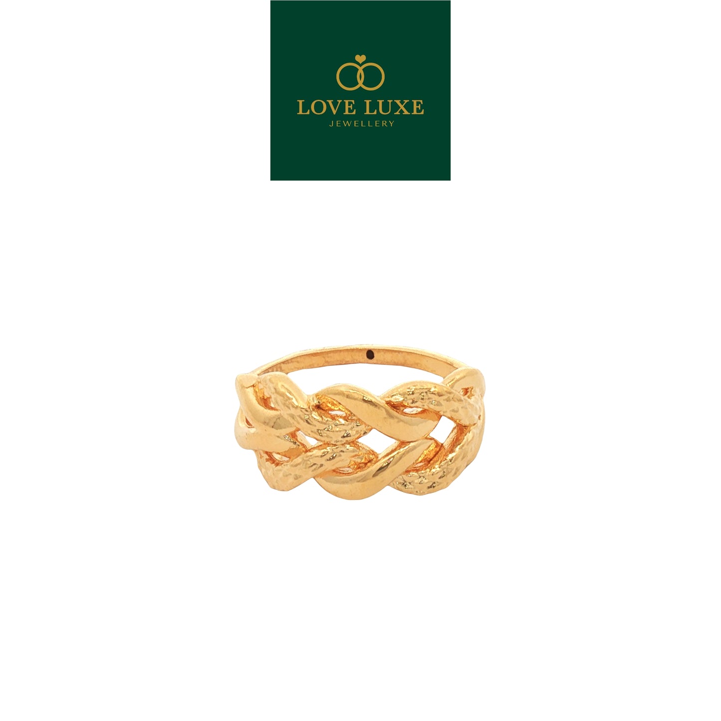 1C Rapunzel Infinity 5D Hard Gold Ring | Emas 916/22K