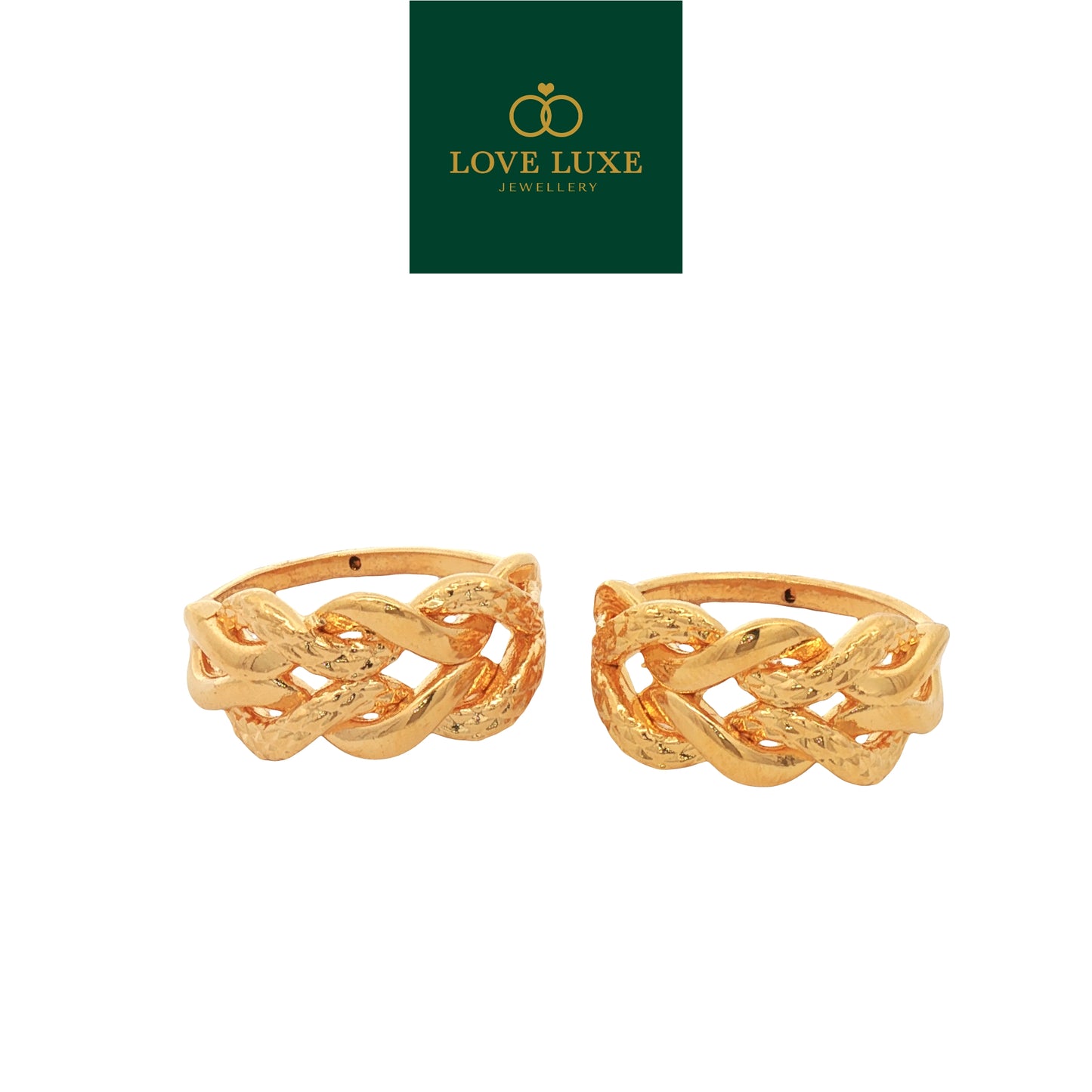 1C Rapunzel Infinity 5D Hard Gold Ring | Emas 916/22K