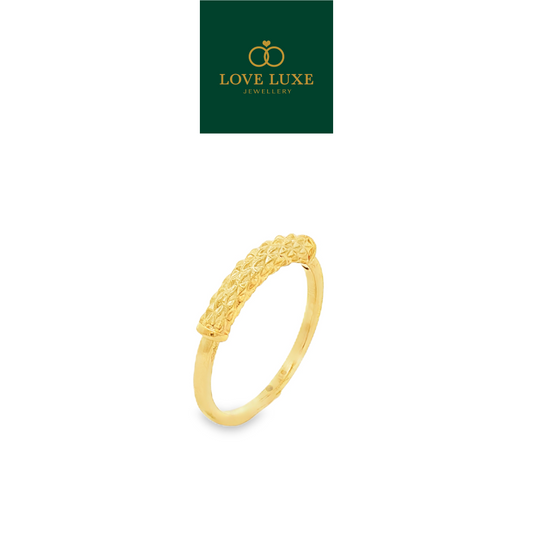 Eternity 5D Hard Gold Ring | Emas 916/22K