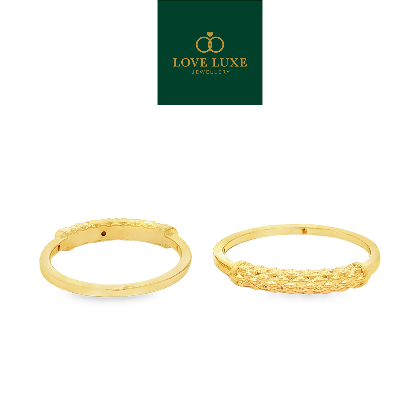 Eternity 5D Hard Gold Ring | Emas 916/22K