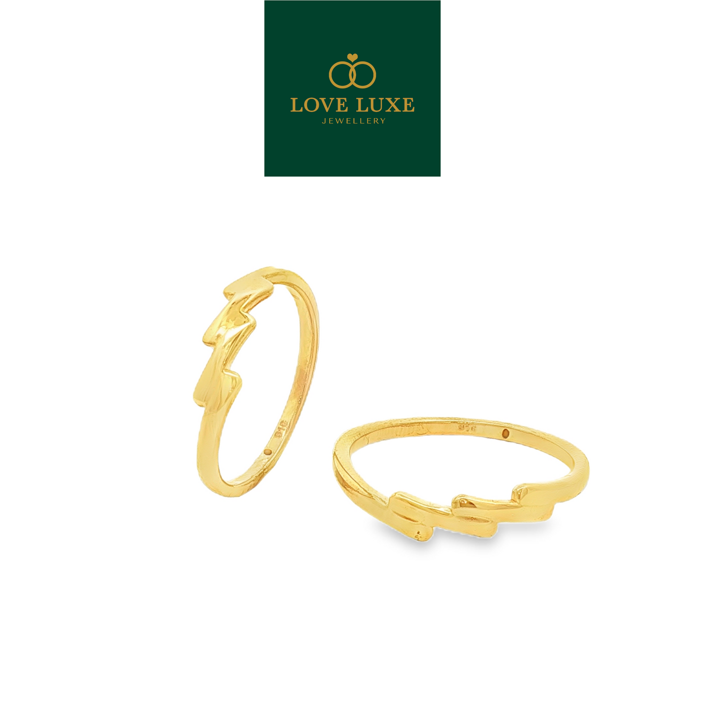 Cera 5D Hard Gold Ring | Emas 916/22K