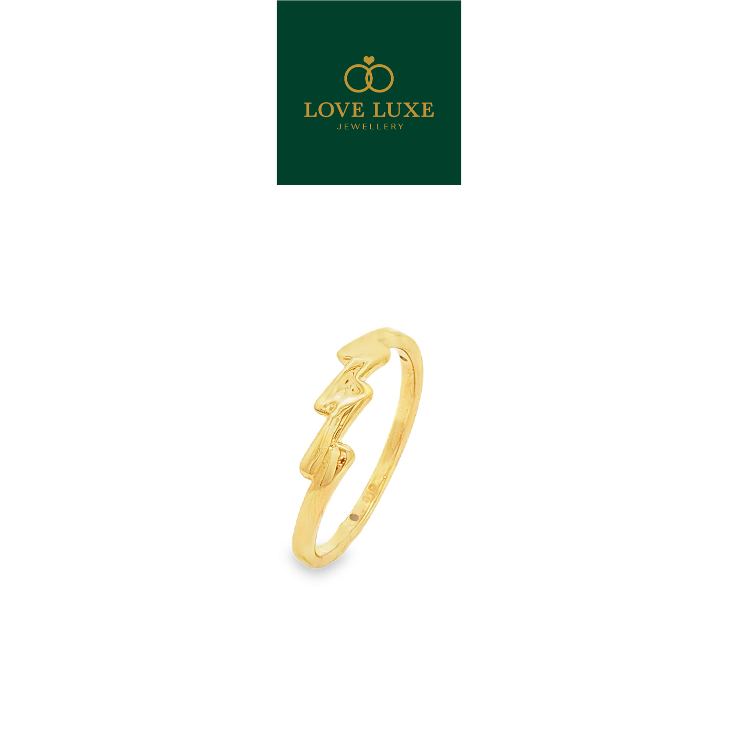 Cera 5D Hard Gold Ring | Emas 916/22K