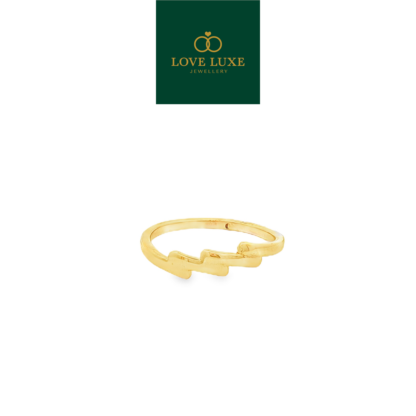 Cera 5D Hard Gold Ring | Emas 916/22K