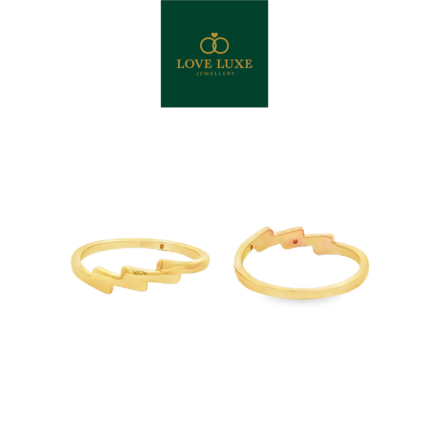 Cera 5D Hard Gold Ring | Emas 916/22K