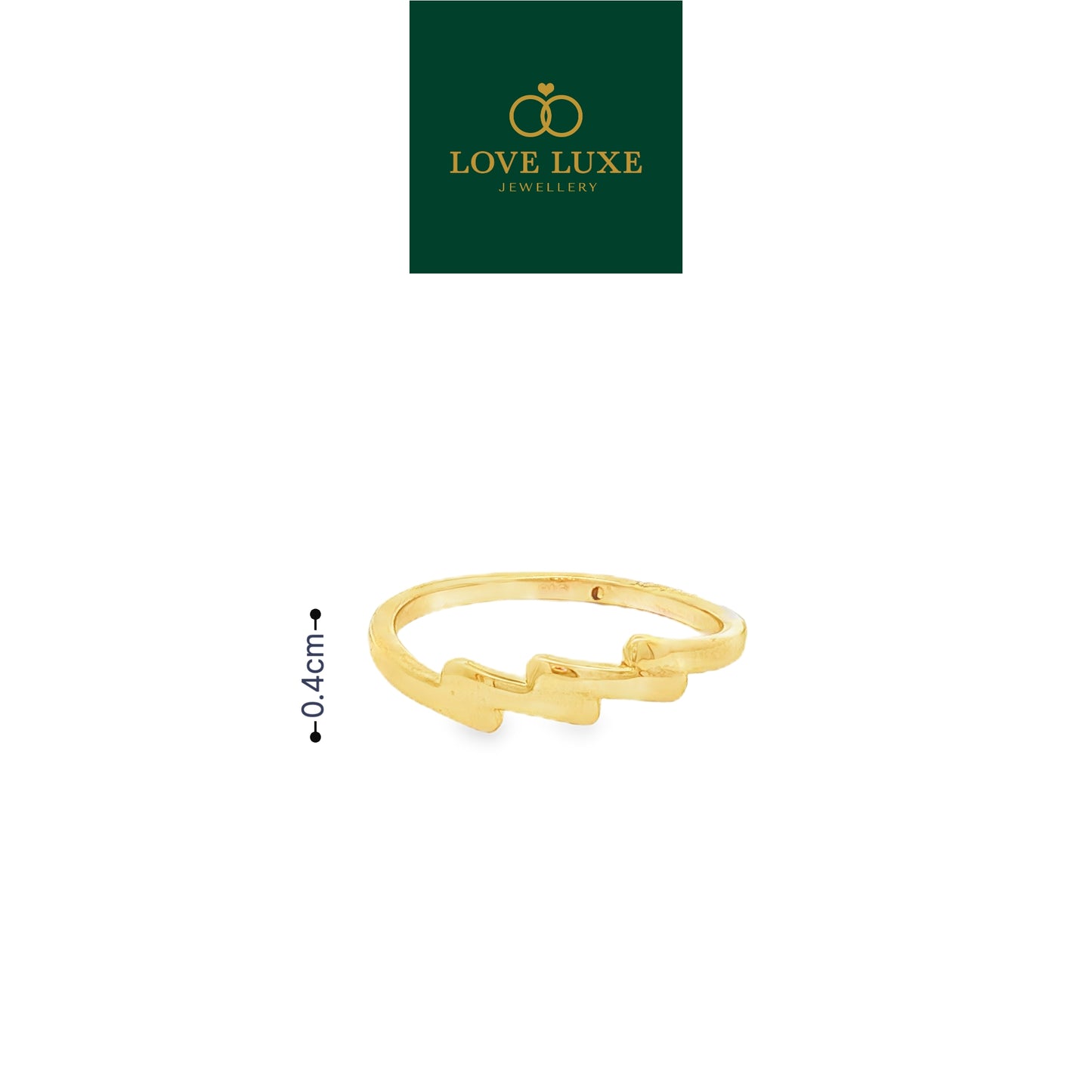 Cera 5D Hard Gold Ring | Emas 916/22K