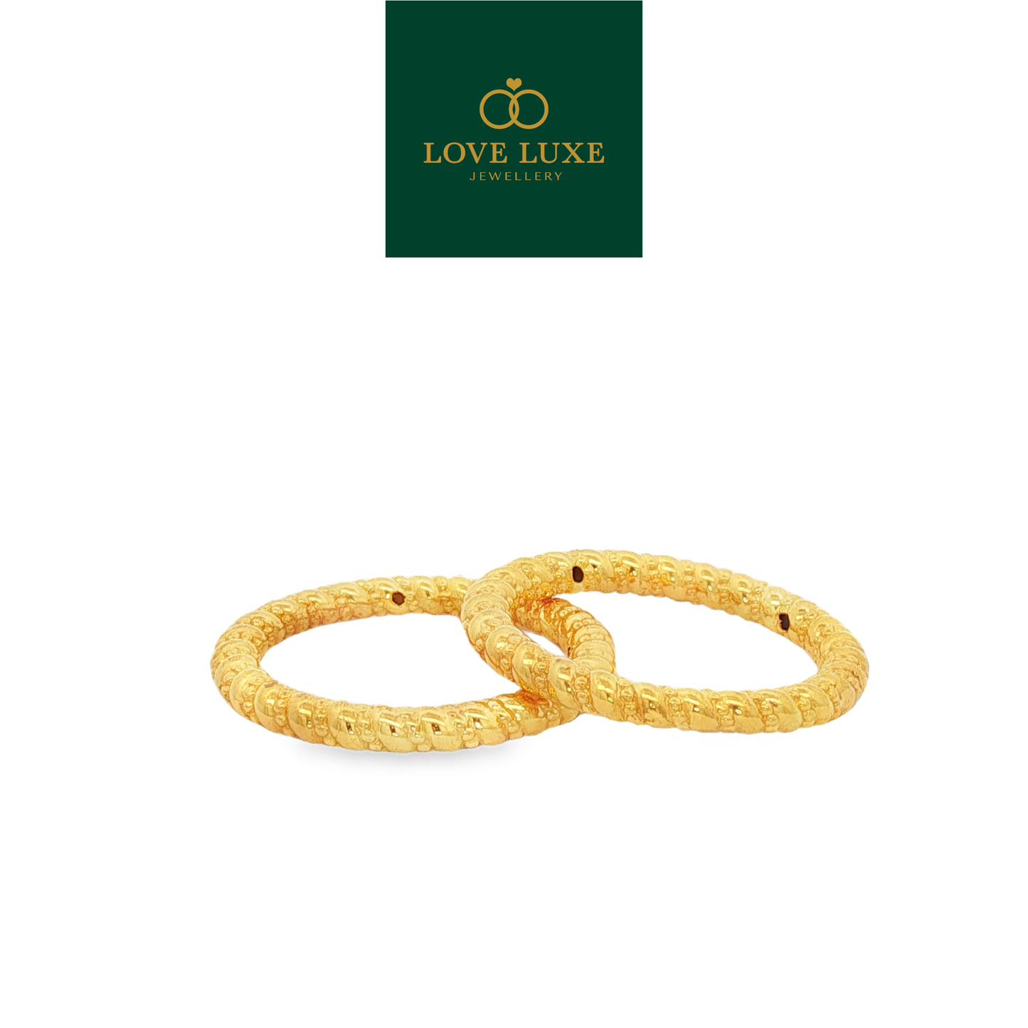 Cincin Ekor Kucing 5D Hard Gold Ring | Emas 916/22K